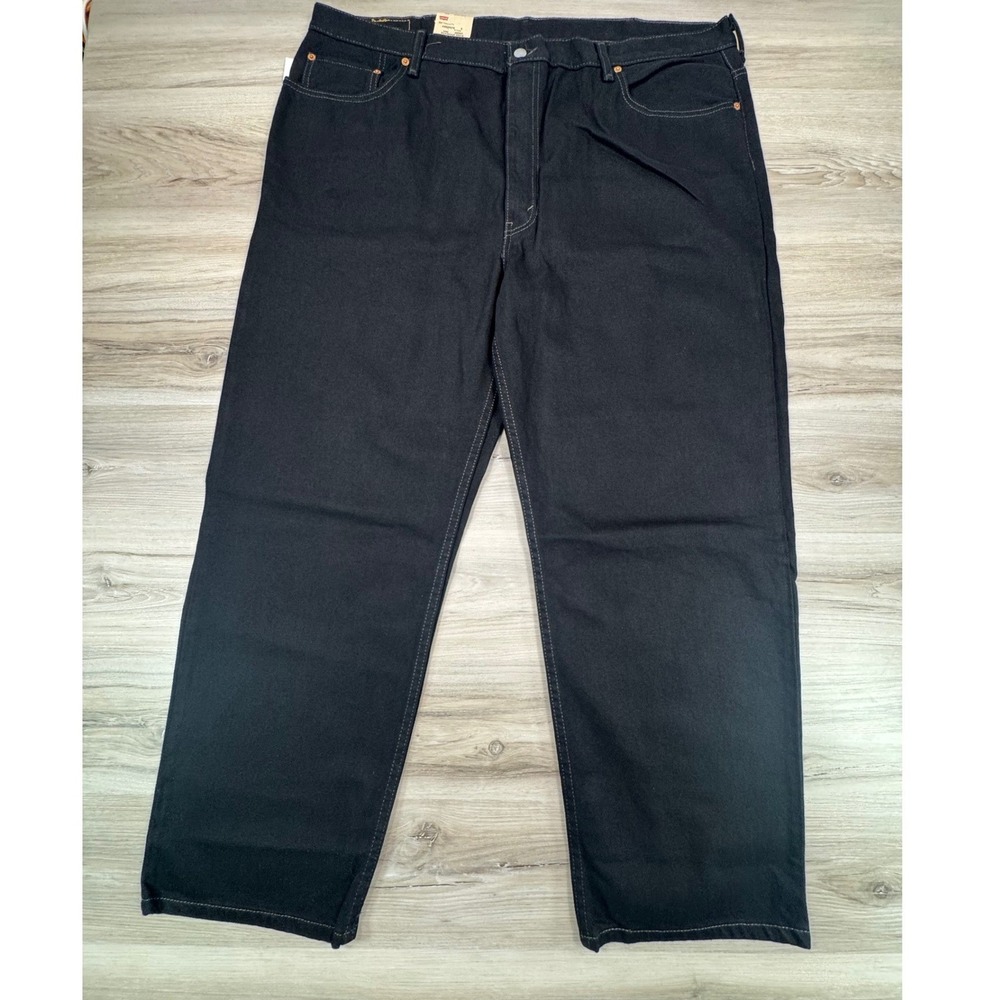 NWT Levis 550 Relaxed Fit Jeans Mens 46x29 Black Tapered Leg Big‎ & Tall